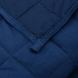 Pătură cu greutăți, albastru, 200x200 cm, 9 kg, material textil, 5 image