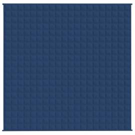 Pătură cu greutăți, albastru, 200x200 cm, 9 kg, material textil, 2 image