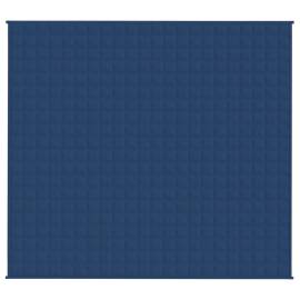 Pătură cu greutăți, albastru, 200x225 cm, 13 kg, textil, 2 image
