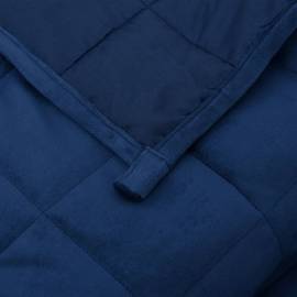 Pătură cu greutăți, albastru, 220x235 cm, 11 kg, textil, 5 image