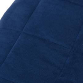 Pătură cu greutăți, albastru, 220x235 cm, 15 kg, textil, 4 image