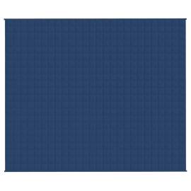 Pătură cu greutăți, albastru, 220x260 cm, 15 kg, textil, 2 image