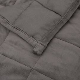 Pătură cu greutăți, gri, 200x225 cm, 13 kg, material textil, 5 image