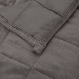 Pătură cu greutăți, gri, 200x225 cm, 9 kg, material textil, 5 image