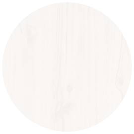 Măsuță de cafea, alb, Ø 40x60 cm, lemn masiv de pin, 6 image