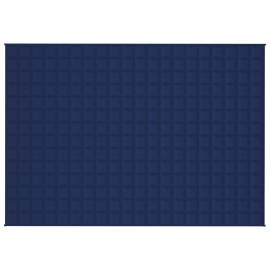Pătură anti-stres, albastru, 137x200 cm, 6 kg, material textil, 2 image