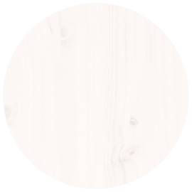 Măsuță de cafea, alb, Ø 35x35 cm, lemn masiv de pin, 6 image