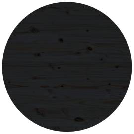 Măsuță de cafea, negru, Ø 55x45 cm, lemn masiv de pin, 6 image