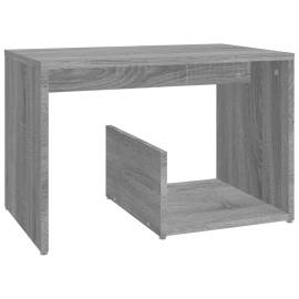 Masă laterală, gri sonoma, 59x36x38 cm, lemn compozit, 2 image