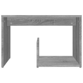 Masă laterală, gri sonoma, 59x36x38 cm, lemn compozit, 4 image