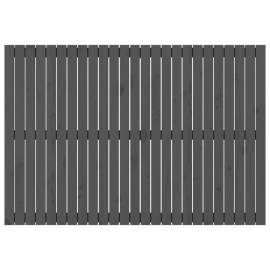 Tăblie de pat pentru perete, gri, 159,5x3x110 cm lemn masiv pin, 4 image