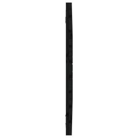 Tăblie de pat pentru perete, negru, 106x3x63 cm, lemn masiv pin, 5 image