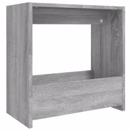 Masă laterală, gri sonoma, 50x26x50 cm, lemn compozit, 2 image