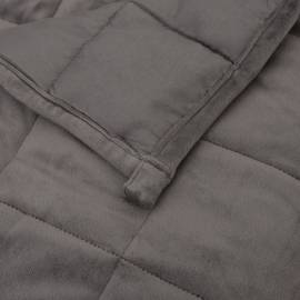 Pătură grea, gri, 140x200 cm, 6 kg, material textil, 5 image