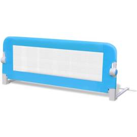 Balustradă de pat protecție copii, 2 buc, albastru, 102 x 42 cm, 3 image