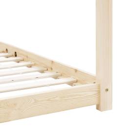Cadru de pat de copii, 80 x 160 cm, lemn masiv de pin, 6 image