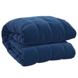 Pătură anti-stres, albastru, 135x200 cm, 10 kg, textil, 3 image