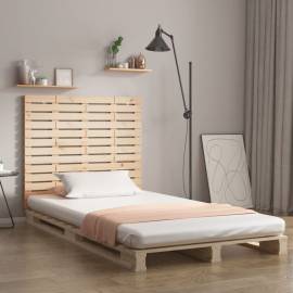 Tăblie de pat pentru perete, 126x3x91,5 cm, lemn masiv de pin
