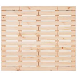 Tăblie de pat pentru perete, 126x3x91,5 cm, lemn masiv de pin, 4 image