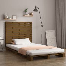 Tăblie de pat pentru perete, maro miere, 81x3x91,5 cm, lemn pin
