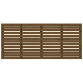 Tăblie de pat pentru perete maro miere, 166x3x91,5 cm, lemn pin, 4 image