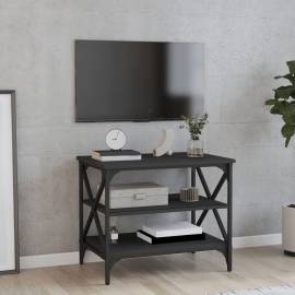Comodă tv, negru, 60x40x50 cm, lemn prelucrat
