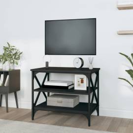 Comodă tv, negru, 60x40x50 cm, lemn prelucrat, 3 image