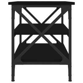 Măsuță laterală, negru, 55x38x45 cm, lemn prelucrat, 6 image