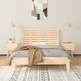 Tăblie de pat pentru perete, 156x3x63 cm, lemn masiv de pin, 3 image