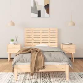 Tăblie de pat pentru perete, 81x3x63 cm, lemn masiv de pin, 3 image