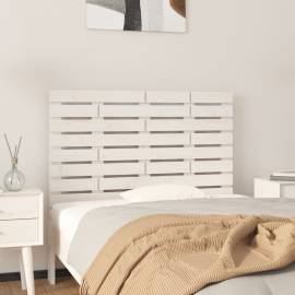 Tăblie de pat pentru perete, alb, 81x3x63 cm, lemn masiv pin