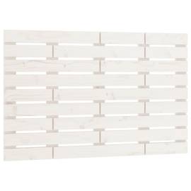 Tăblie de pat pentru perete, alb, 81x3x63 cm, lemn masiv pin, 2 image