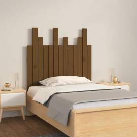 Tăblie de pat pentru perete, maro miere, 82,5x3x80 cm, lemn pin