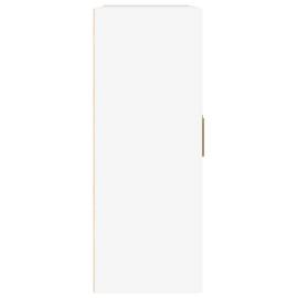Dulap de perete alb extralucios 69,5x32,5x90 cm lemn prelucrat, 7 image