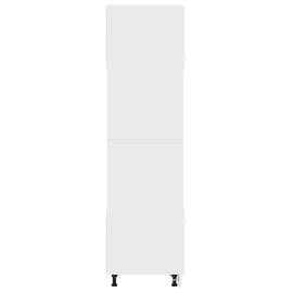 Dulap cuptor microunde, alb extralucios, 60 x 57 x 207 cm, pal, 7 image