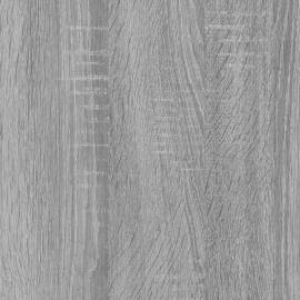 Dulap cuptor microunde, gri sonoma, 60x57x207cm, lemn prelucrat, 10 image
