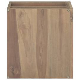 Dulap de baie suspendat, 46x25,5x40 cm, lemn masiv de tec, 3 image