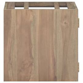 Dulap de baie suspendat, 46x25,5x40 cm, lemn masiv de tec, 2 image