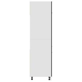 Dulap pentru frigider, negru, 60 x 57 x 207 cm, pal, 6 image