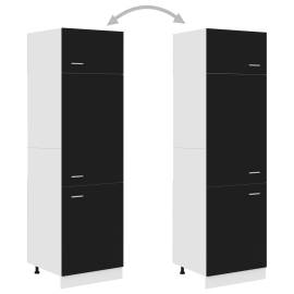 Dulap pentru frigider, negru, 60 x 57 x 207 cm, pal, 4 image
