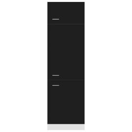 Dulap pentru frigider, negru, 60 x 57 x 207 cm, pal, 5 image