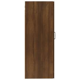 Dulap suspendat, stejar maro, 35x34x90 cm, lemn prelucrat, 6 image