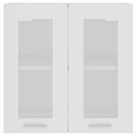 Dulap de sticlă suspendat, alb, 60 x 31 x 60 cm, pal, 6 image
