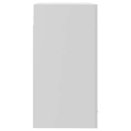Dulap de sticlă suspendat, alb extralucios, 40x31x60 cm, pal, 8 image