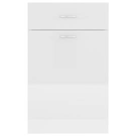 Dulap inferior cu sertar, alb extralucios, 50 x 46 x 81,5 cm, pal, 7 image