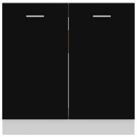 Dulap inferior de chiuvetă, negru, 80 x 46 x 81,5 cm, pal, 6 image