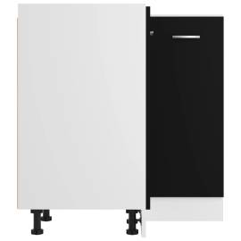 Dulap inferior de colț, negru, 75,5 x 75,5 x 80,5 cm, pal, 6 image