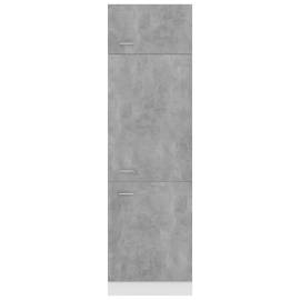 Dulap pentru frigider, gri beton, 60 x 57 x 207 cm, pal, 5 image
