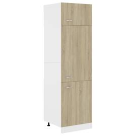 Dulap pentru frigider, stejar sonoma, 60 x 57 x 207 cm, pal, 2 image