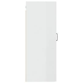 Dulap suspendat, alb extralucios, 35x34x90 cm, lemn prelucrat, 6 image